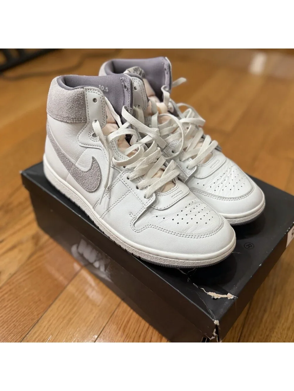 Size US 10.5 US Men’s Nike Air Ship PE SP  DZ3497 100 White/Tech Grey